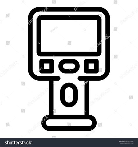 Geodetic Thermal Imager Icon Outline Geodetic Stock Vector Royalty