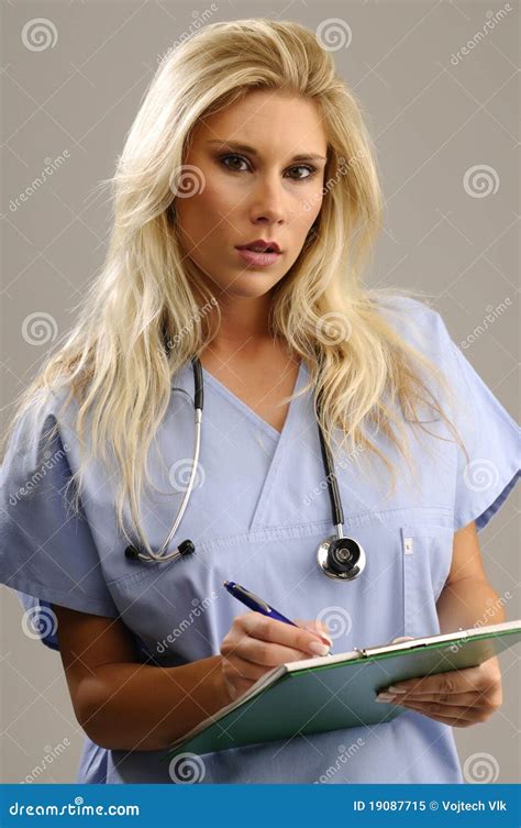 Medical Assistant Stock Image Image Of Note Female 19087715