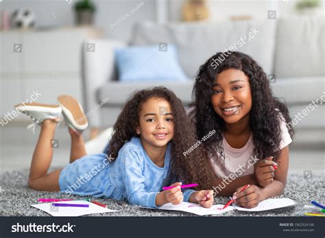 Positive Black Mom Her Happy Daughter Stock Photo 1962324166 Shutterstock