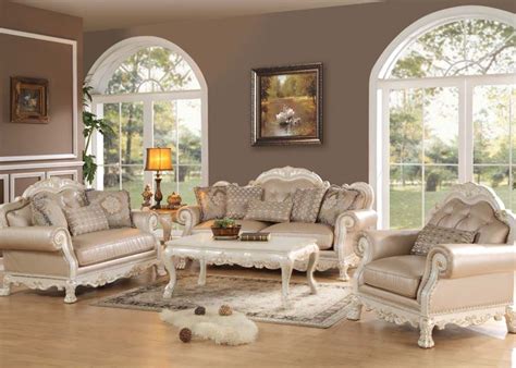 Dallas Designer Furniture Dresden Formal Living Room Set In Antique White