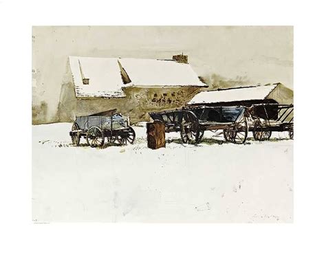 Andrew Wyeth 1917 — 2009 Usa Rural Holiday Watercolor 15 X 20 In