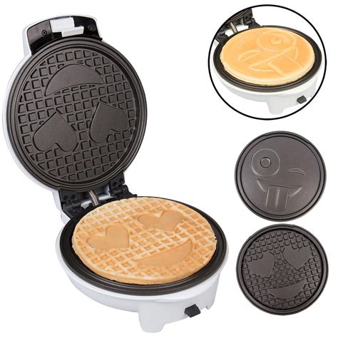Emoji Pancake And Waffle Maker W Interchangeable Plates The Green Head