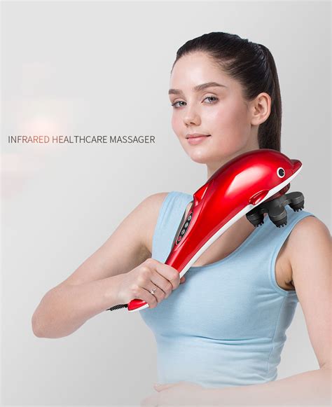 Dolphin Back Massager Electric Heating Vibration Body Massage Jin Massager