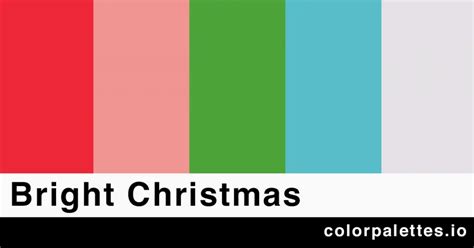 Bright Christmas Color Palette Color Palettes