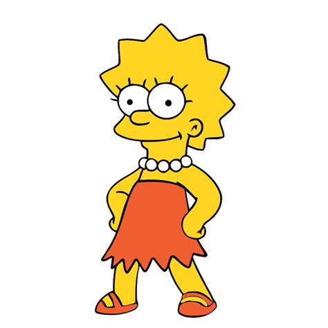 Lisa Simpson From The Simpsons Vinyl Die Cut Decal Sticker Paper