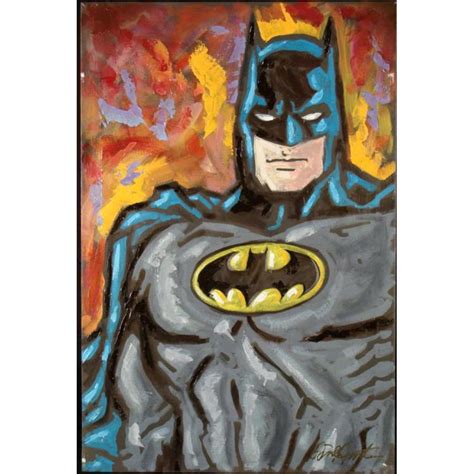 Duerrstein Batman Original Comic Art Painting On Canvas