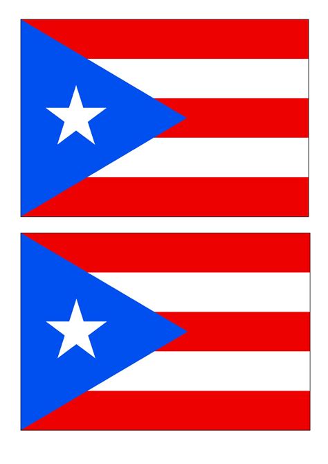 Puerto Rico Flag Templates At