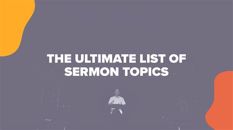 The Ultimate List Of Sermon Topics Sermon Ideas From Ministry Pass