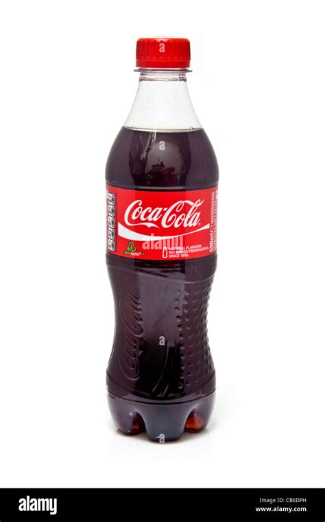 Bottle Of Coca Cola Isolated On A White Studio Background Stock Photo