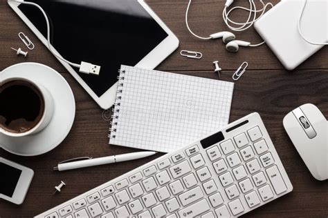 Messy Office Table Stock Photo Image Of Busy Briefcase 32055636