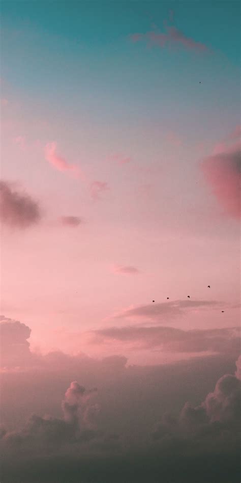 Download Wallpaper 1080x2160 Sunset Clouds Sky Nature Honor 7x
