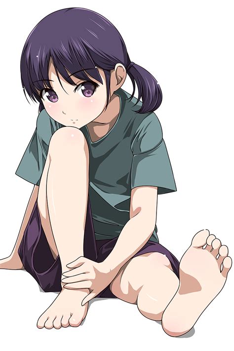 Safebooru Girl Barefoot Feet Highres Legs Long Hair Matsunaga Kouyou