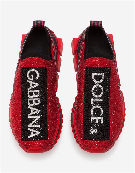 Sale Dolce And Gabbana Shoes Red Glitter In Stock