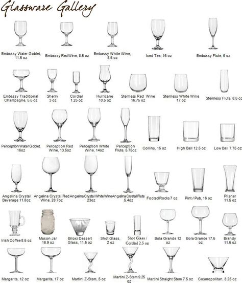 glassware alcohol glasses types of wine glasses types of drinking glasses
