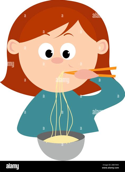 Eating Pasta Cartoon High Resolution Stock Photography And Images Alamy