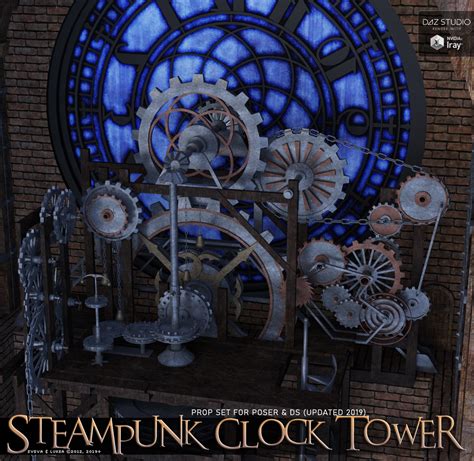 Steampunk Clock Tower 3d Models Sveva