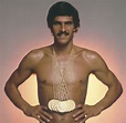 American swimmer Mark Spitz poses with the seven gold medals he won at ...