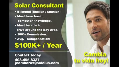 Solar Sales Consultant Change your life today! - YouTube