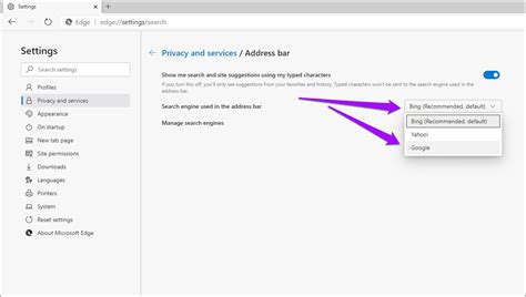 How To Change The Search Engine In Microsoft Edge Chromium Guiding