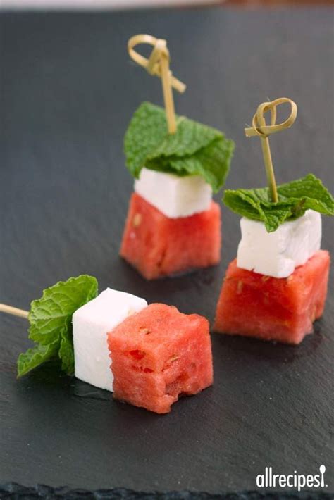 Watermelon Salad On A Stick Recipe Watermelon Salad Summer