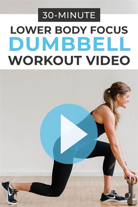 Minute Leg Workout At Home With Dumbbells Nourish Move Love Dumbbell Workout Leg Workout