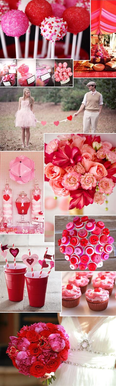 Cupids Cutest Pink And Red Themed Weddings Red Wedding Theme Red