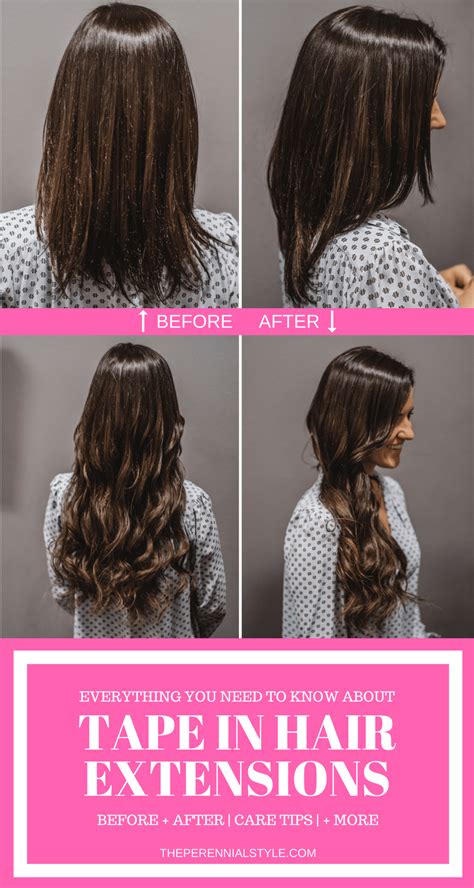 What To Know About Tape In Hair Extensions Before And After • The