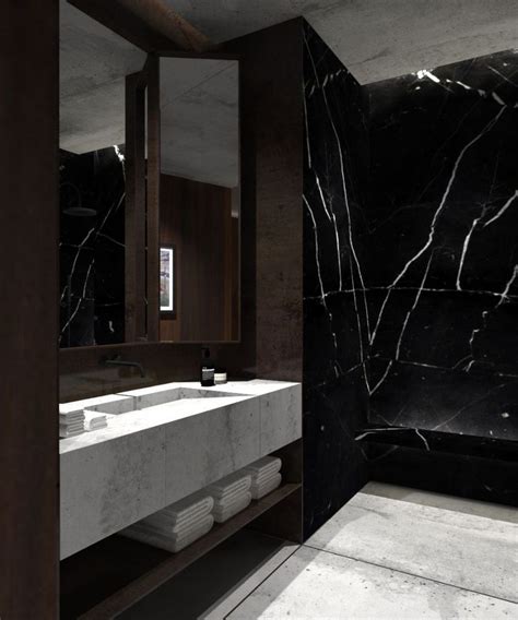 48 Beautiful Black Marble Bathroom Design Ideas To Looks Classy Black