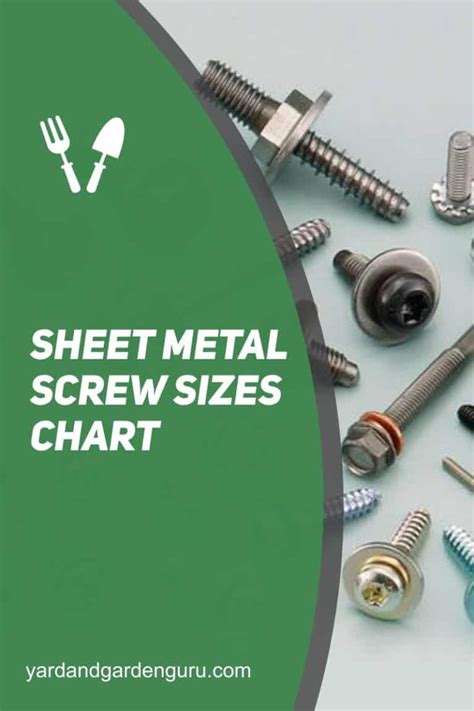 Sheet Metal Screw Sizes Chart
