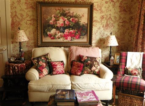 Brambly Toile Bedroom Cottage Living Rooms Country Cottage Decor