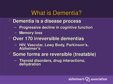 Ppt Fundamentals Of Dementia Care For Health Facility Personnel