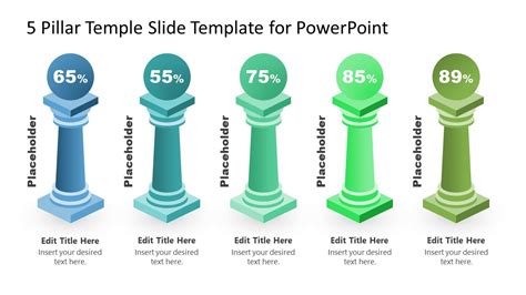 5 Pillar Temple Slide Template For Powerpoint Slidemo