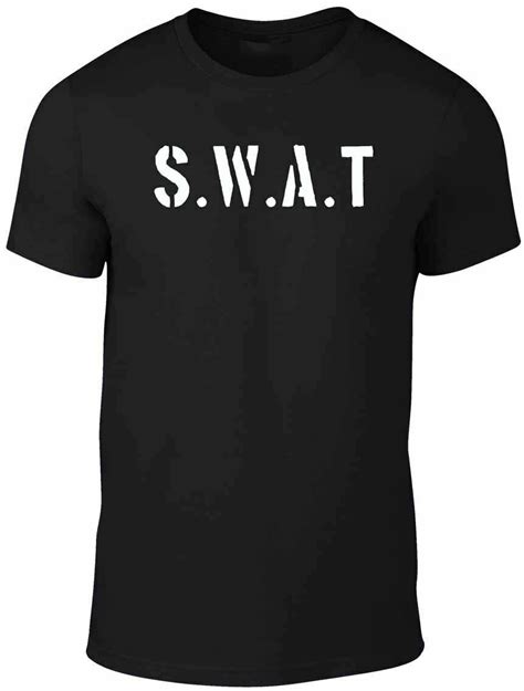 Funny Drama T Police Fancy Dress Swat Mens T Shirt Summer Cotton
