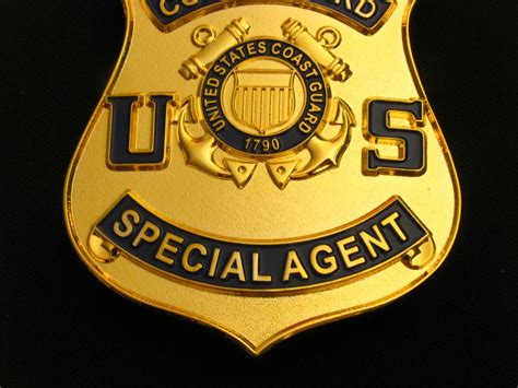 us coast guard special agent badge solid copper replica movie props coin souvenir