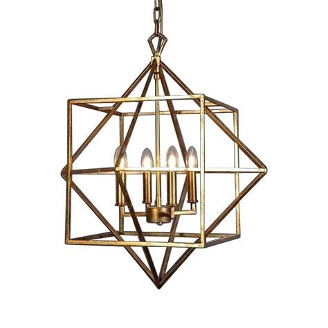 Gold Geometric Pendant Light Sydney Lighthouse