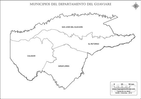 Mapa De Guatemala Y Sus Departamentos Para Colorear