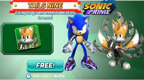 Sonic Forces Tails Nine Free Cards Sonic Prime Event Update All 68