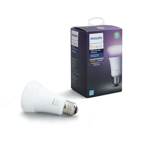 Hue White And Color Ambiance Single Bulb E26 046677464486 Philips