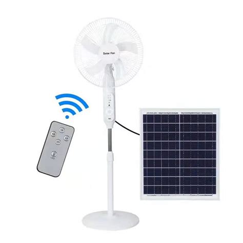 Wholesale 16 Inch 25w Solar Panel Home Portable Stand Rechargeable Energy Solar Stand Fan