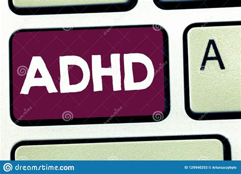 Text Sign Showing Adhd Conceptual Photo Mental Health Disorder Of