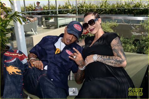 pregnant amber rose and alexander ae edwards couple up for def jam recordings betx event photo