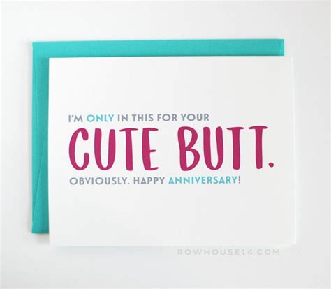 Cute anniversary card for boyfriend, husband anniversary card, funny love card, wife anniversary card, cute birthday card for girlfriend. Anniversary. Free Printable Funny Anniversary Cards Design ...