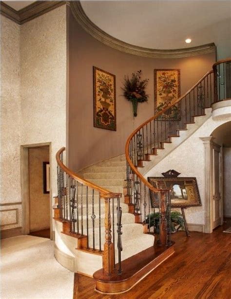 40 Curved Staircase Ideas Photos Curved Staircase Staircase Wall