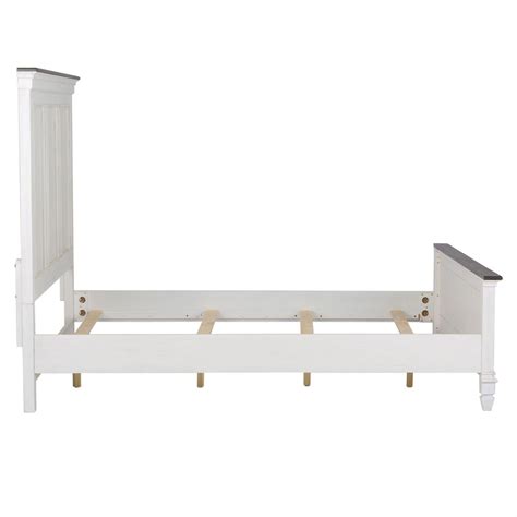 Cottage White Wood Queen Panel Bed Allyson Park 417 Br Liberty Furniture Buy Online On Ny