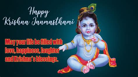 Happy Krishna Janmashtami Image With Short Messages Hd Wallpapers
