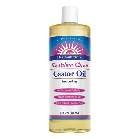 Heritage Organic Castor Oil Cold Pressed For Skin 32oz Walmart