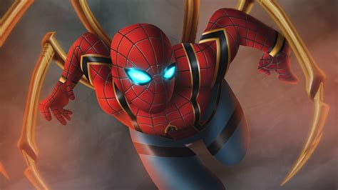 Iron Spiderman Artwork Hd Superheroes 4k Wallpapers Images