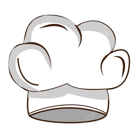 Hình ảnh Vẽ Tay Mũ đầu Bếp Hoạt Hình Màu Trắng Png Vẽ Tay Mũ Nấu ăn