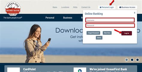 ocean city home bank online banking login cc bank
