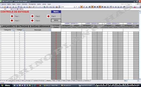 Planilha Controle De Estoque Gestão De Estoque R 1000 Em Mercado